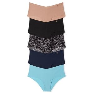 5 Pack No Show Hiphugger Panties